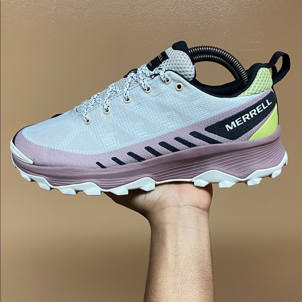 Merrell Speed Eco Low Women’s Trail Running Sneakers  “Oyster Burlwood” Size 9.5 - Picture 3 of 16